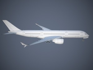 Generic Jet Airliner 3D Model