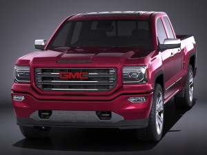 GMC Sierra 2016 vray 3D-Modell