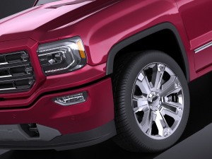 GMC Sierra 2016 vray 3D-Modell