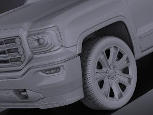 GMC Sierra 2016 vray 3D-Modell