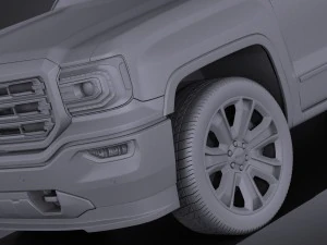 GMC Sierra 2016 vray 3D Model
