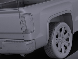 GMC Sierra 2016 vray 3D-Modell