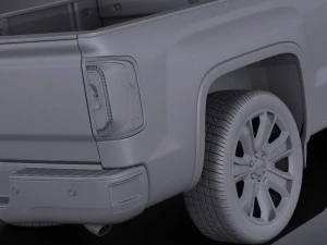 GMC Sierra 2016 vray 3D Model
