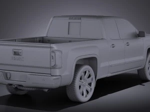 GMC Sierra 2016 vray 3D Model
