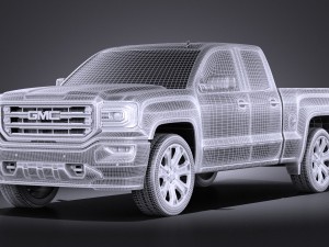 GMC Sierra 2016 vray 3D-Modell