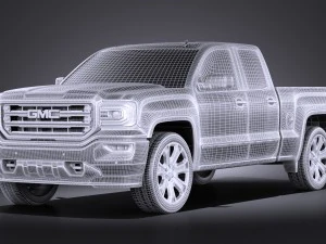 GMC Sierra 2016 vray 3D Model