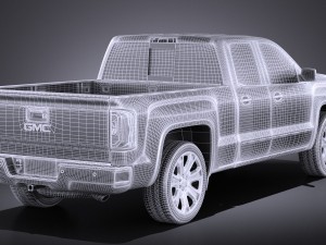 GMC Sierra 2016 vray 3D-Modell