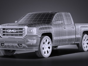 GMC Sierra 2016 vray 3D-Modell