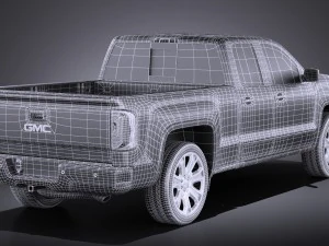GMC Sierra 2016 vray 3D Model