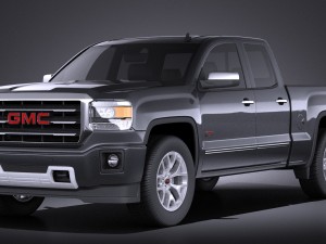 GMC Sierra Crew Cab 2014 vray 3D Model
