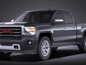 GMC Sierra Crew Cab 2014 vray Model 3D