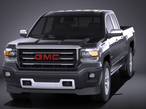 GMC Sierra Crew Cab 2014 vray 3D Модель