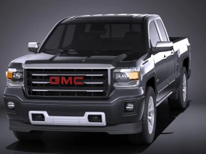 GMC Sierra Crew Cab 2014 vray 3D Model