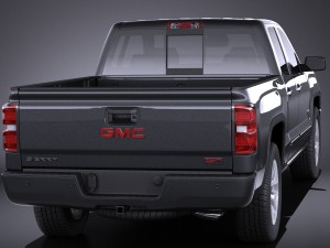 GMC Sierra Crew Cab 2014 vray 3D Модель