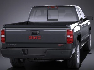 GMC Sierra Crew Cab 2014 vray 3D Model
