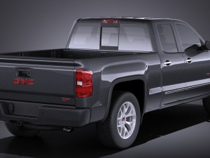 GMC Sierra Crew Cab 2014 vray 3D Модель