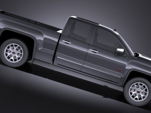 GMC Sierra Crew Cab 2014 vray 3D Модель
