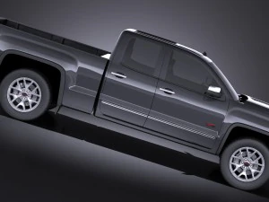 GMC Sierra Crew Cab 2014 vray 3D Model