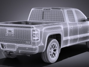 GMC Sierra Crew Cab 2014 vray 3D Модель