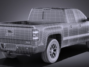GMC Sierra Crew Cab 2014 vray 3D Модель