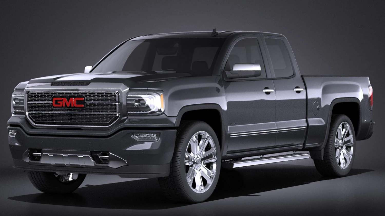GMC Sierra Denali 2016 vray 3D Model .c4d .max .obj .3ds .fbx .stl .blend 