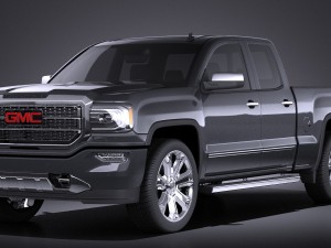 GMC Sierra Denali 2016 vray Model 3D