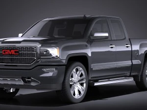 GMC Sierra Denali 2016 vray 3D Model