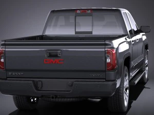 GMC Sierra Denali 2016 vray 3D Model