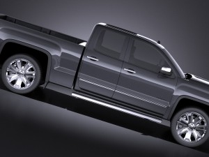 GMC Sierra Denali 2016 vray 3D Модель