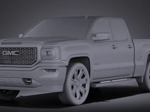 GMC Sierra Denali 2016 vray 3D Model
