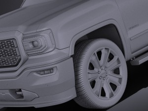 GMC Sierra Denali 2016 vray 3D Модель