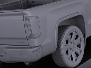 GMC Sierra Denali 2016 vray 3D Модель