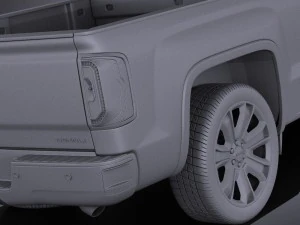 GMC Sierra Denali 2016 vray 3D Model