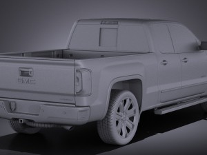 GMC Sierra Denali 2016 vray 3D Модель