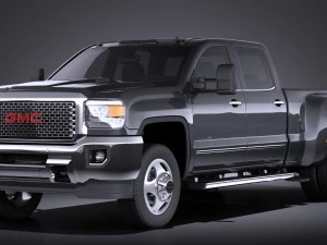 GMC Sierra HD 2015 vray 3D Model