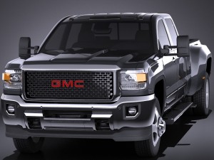 GMC Sierra HD 2015 vray Modello 3D
