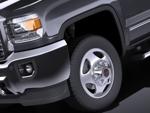 GMC Sierra HD 2015 vray Modello 3D