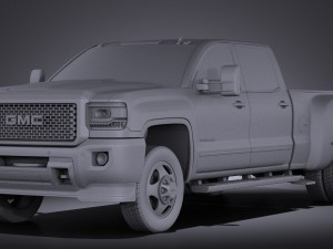 GMC Sierra HD 2015 vray Modello 3D