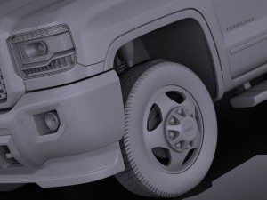 GMC Sierra HD 2015 vray Modello 3D