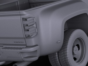 GMC Sierra HD 2015 vray Modello 3D