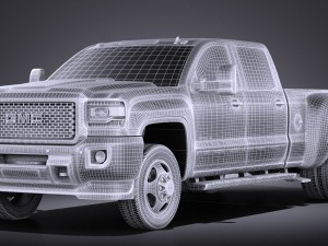 GMC Sierra HD 2015 vray Modello 3D