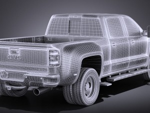 GMC Sierra HD 2015 vray Modello 3D