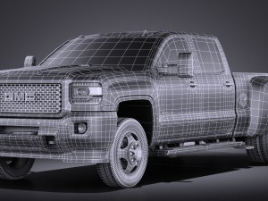 GMC Sierra HD 2015 vray Modello 3D