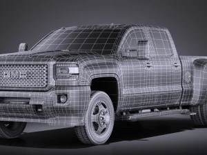 GMC Sierra HD 2015 vray 3D Model