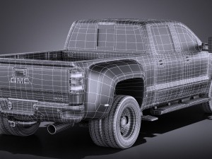 GMC Sierra HD 2015 vray Modello 3D