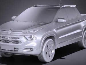Fiat Toro 2017 3D मॉडल