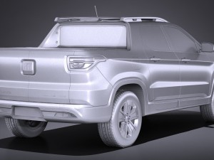 Fiat Toro 2017 3D मॉडल