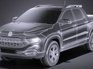Fiat Toro 2017 3D मॉडल