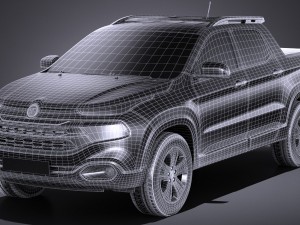 Fiat Toro 2017 3D मॉडल