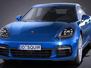 Porsche Panamera 4S 2017 3D Модель